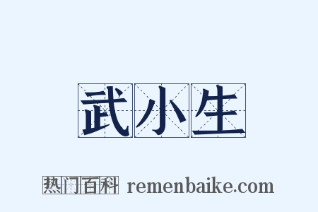 武小生是什么意思的图片